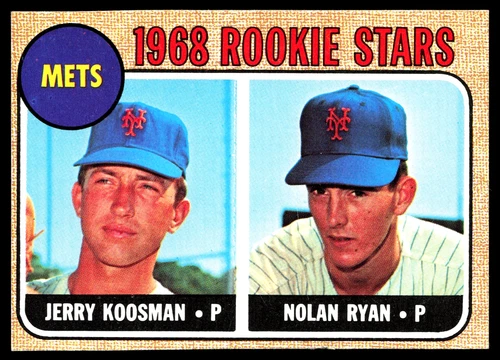 1968 Topps  Nolan Ryan/Jerry Koosman #177 RC VG-EX NICE CARD GREAT COLOR
