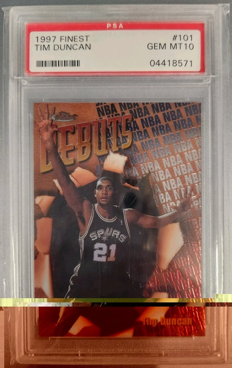 Tim Duncan Basketball Grade 10 Rookie Sports Trading Cards