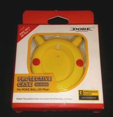 Dobe Case for Poke-Ball Go Plus+, Soft Silicone Case with Hand Rope  PIKACHU