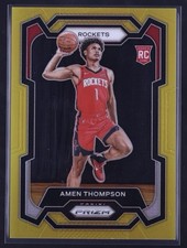 2023 Panini Prizm Amen Thompson #150 True Gold Rookie RC /10