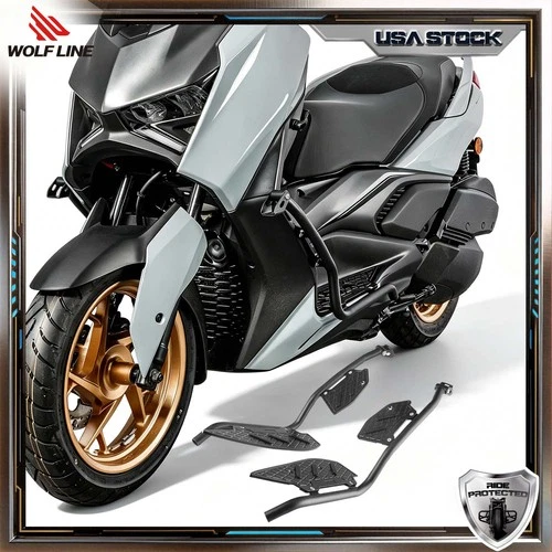 Crash Bar for Yamaha X MAX 300 YP Engine Guard Frame Protect 2023 2024 WOLFLINE