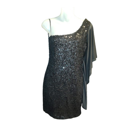 Women's Black Asymmetrical Style One Shoulder Dress Size L BG23