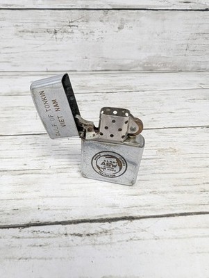 Vintage 1965 Zippo Lighter - Gulf Of Tonkin - ASW School - VIETNAM