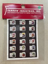 Dollhouse Miniature Vintage Seed Package Labels By Farrow Industries.