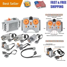 9-in-1 Motor Set Plastic Compatible with Lego Remote Control for STEM Projects