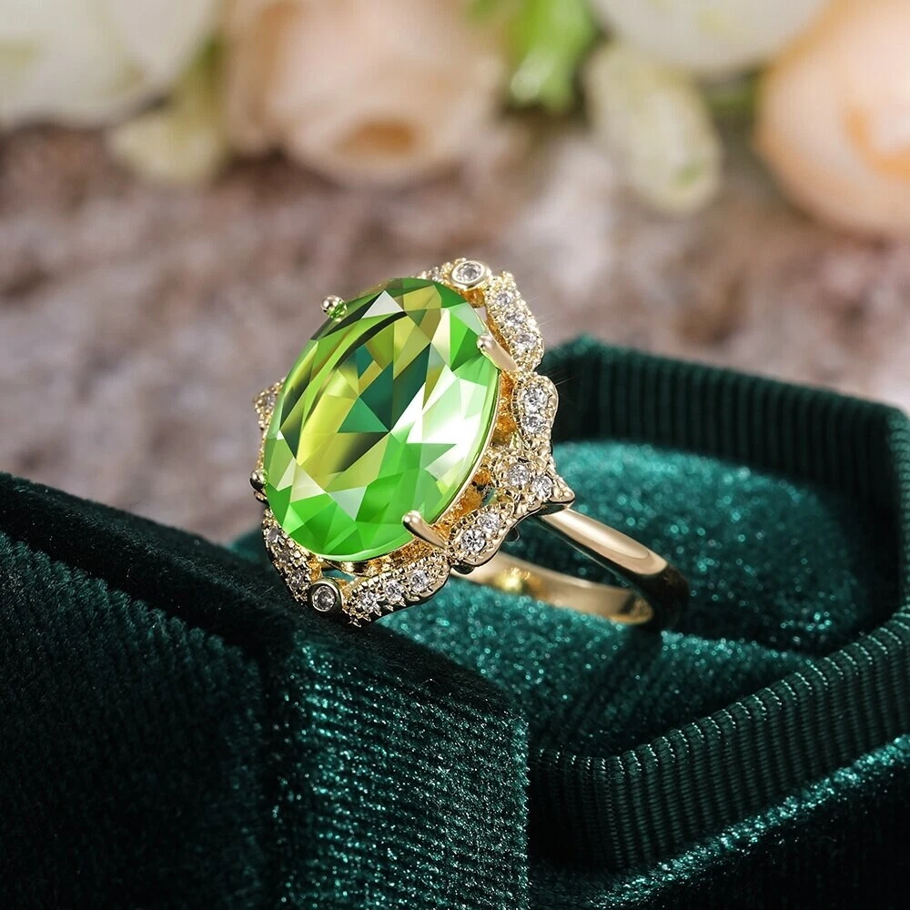 Women's peridot rings sale
