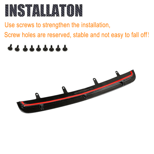 Fit for BMW F90 M5 Sedan 2018-20 Real Carbon Fiber Front Bumper Lip Chin Spoiler - Picture 11 of 13