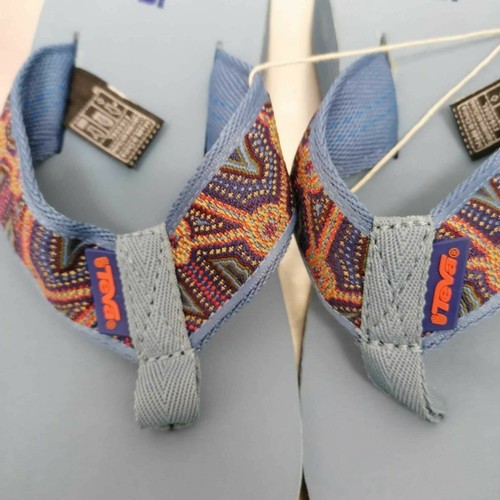 Teva Mandalyn Wedge Women's Flip-Flop Sandals 2-Inch Heel Blue - New with Tags - Picture 9 of 9