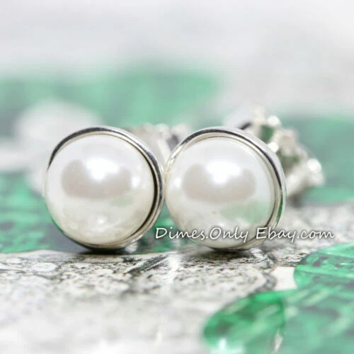 PANDORA Pearl Beauty Stud Fashion Earrings
