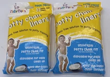 2 Pks TidyTots Disposable Potty Chair Liners Value Pk. Universal Potty Chair Fit