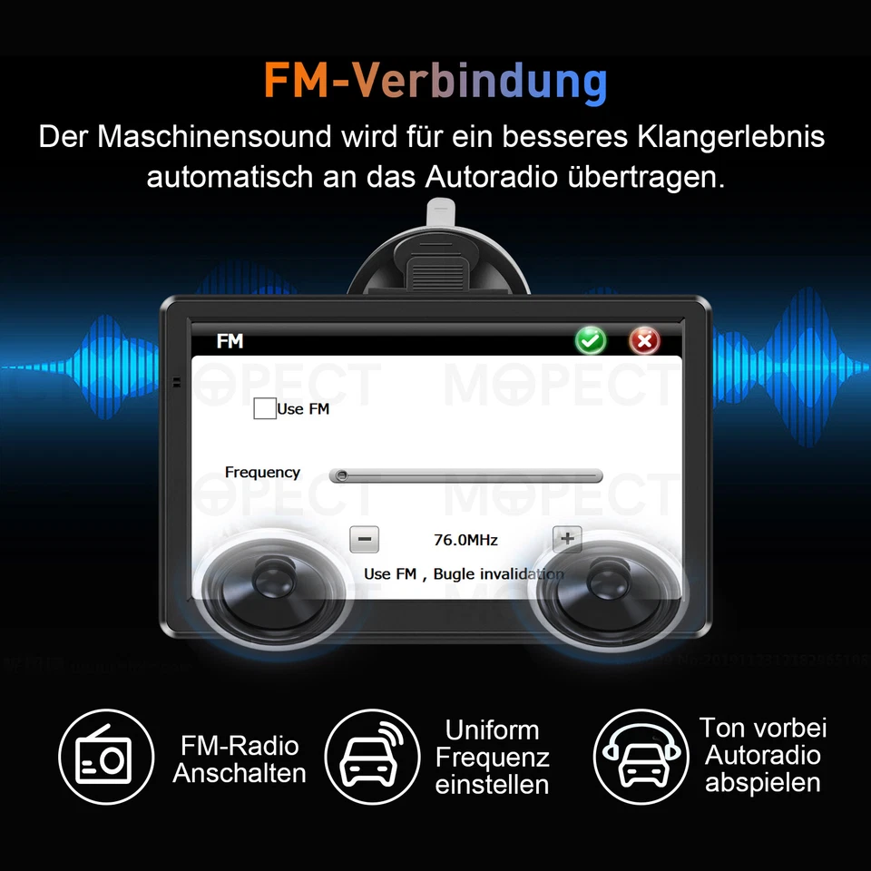 7 Zoll GPS Navi Navigation für Auto LKW PKW Navigationsgerät 8GB EU Karte 2024 - Bild 4 von 4
