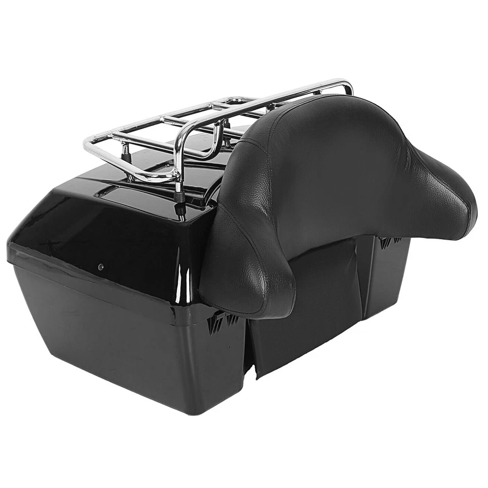 Motorcycle Trunk Luggage trunk For Suzuki Cruiser Tail Box Top Rack Backrest - Image 3 of 4