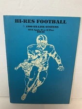 Vintage Apple II Software HI-RES FOOTBALL 1980 Sierra On-Line