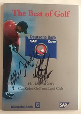Padraig Harrington + Mc Dowell signiert Golf Programm Buch Unterschrift Signatur