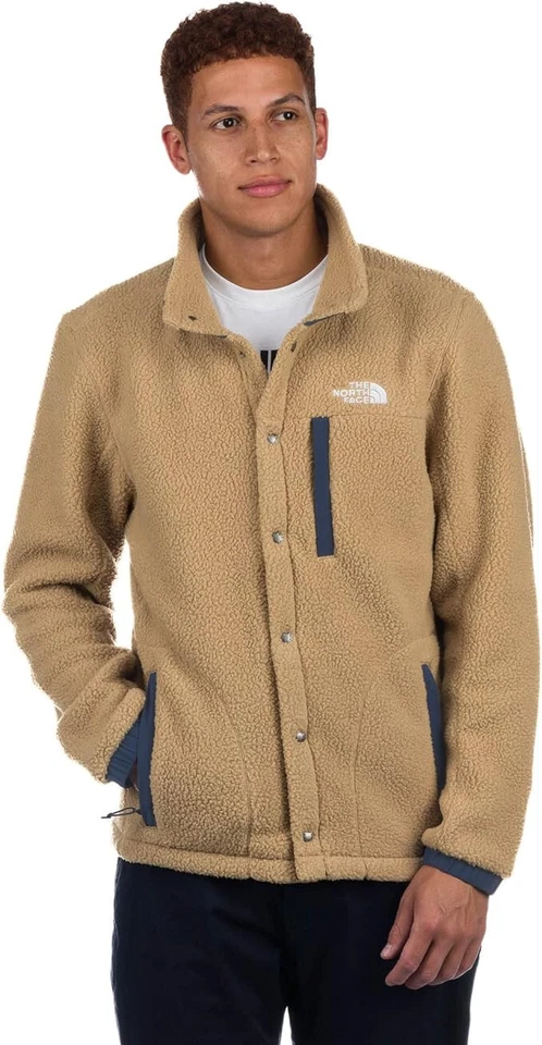 Abrigo Chaqueta Para Hombres The North Face Parkview Sherpa Polar Completo A Presión Frontal NF Nuevo