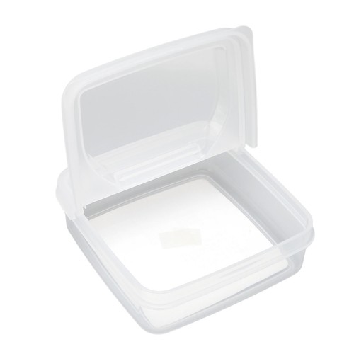 3Pcs Flip Lid Cheese Container Transparent Clear PP Food Storage Box Case - Picture 9 of 12