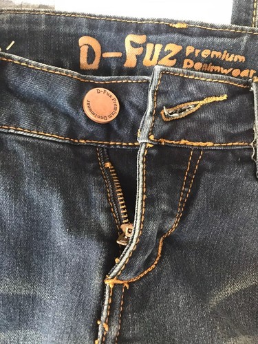New with Tags Boutique D-Fuz Premium Denim wear Dark Wash Skinny Jeans size 3/4 - Picture 5 of 9