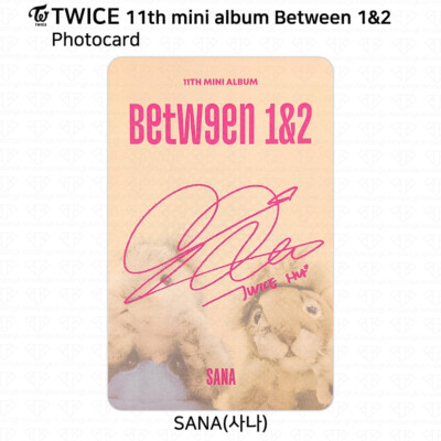 TWICE 11th Mini Album Between 1&2 Sana Photocard Postcard Polaroid