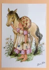 Drawing MARY MAY BOY GIRL A4 Format 21x30 cm Drawing Cartoons Postcards