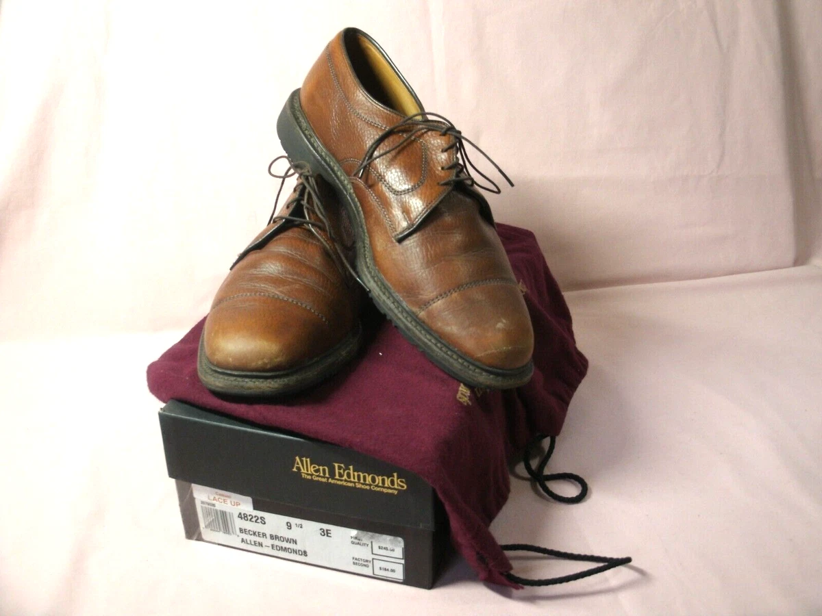 US Size 9.5 3E ALLEN EDMONDS MEN S SHOE BECKER BROWN WITH BOX eBay