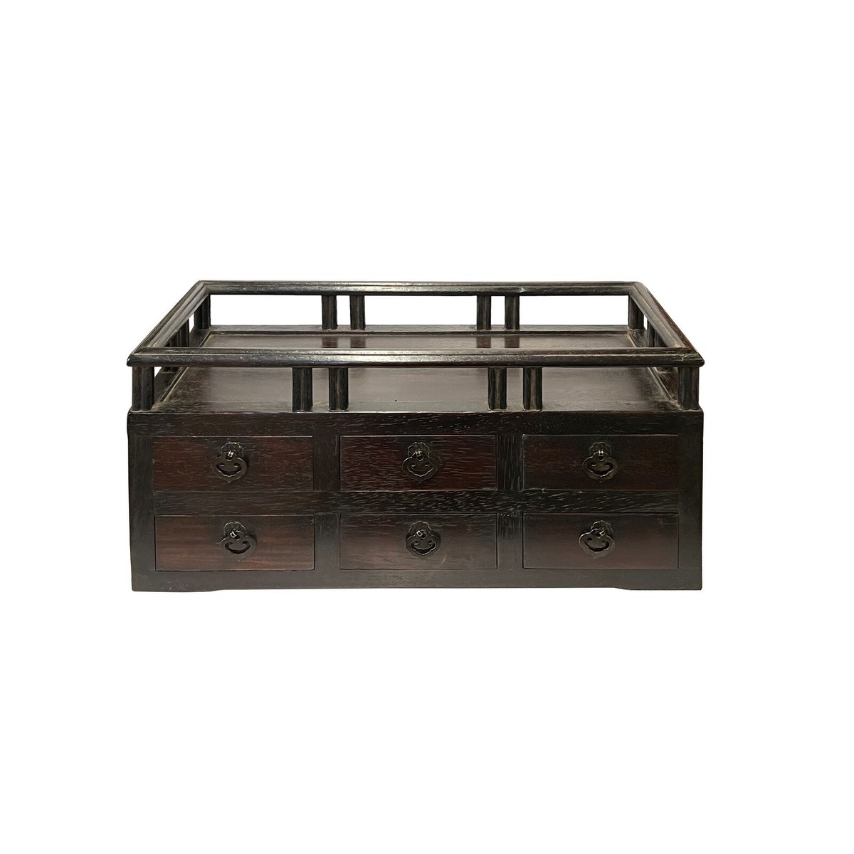 Chinese Brown Wood Rectangular Table Top Stand Display Easel Chest ws3103S Chinese Brown Wood Rectangular Table Top Stand Display Easel Chest ws3103S
