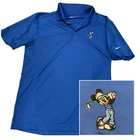 Nike Polo Shirt Mens M Blue Disney Mickey Mouse Golf Tour PErformance Dri fit