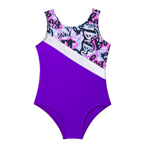 Kids Girls Swimwear Zipper Bathing Suit Bodycon Bodysuit Athletic Sunsuit Shiny - Picture 27 of 54