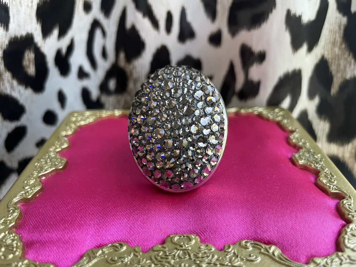 Ring Tarina Tarantino New | Mercari Tarina Tarantino Multicolor Crystal Dome Cocktail Ring display picture 1