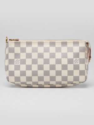 Louis Vuitton Damier Azur Canvas Accessories Pochette NM Bag w/o