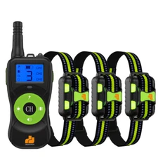 800M Remote Dog Training Shock Collar Waterproof for 3 Small Medium Large Dogs