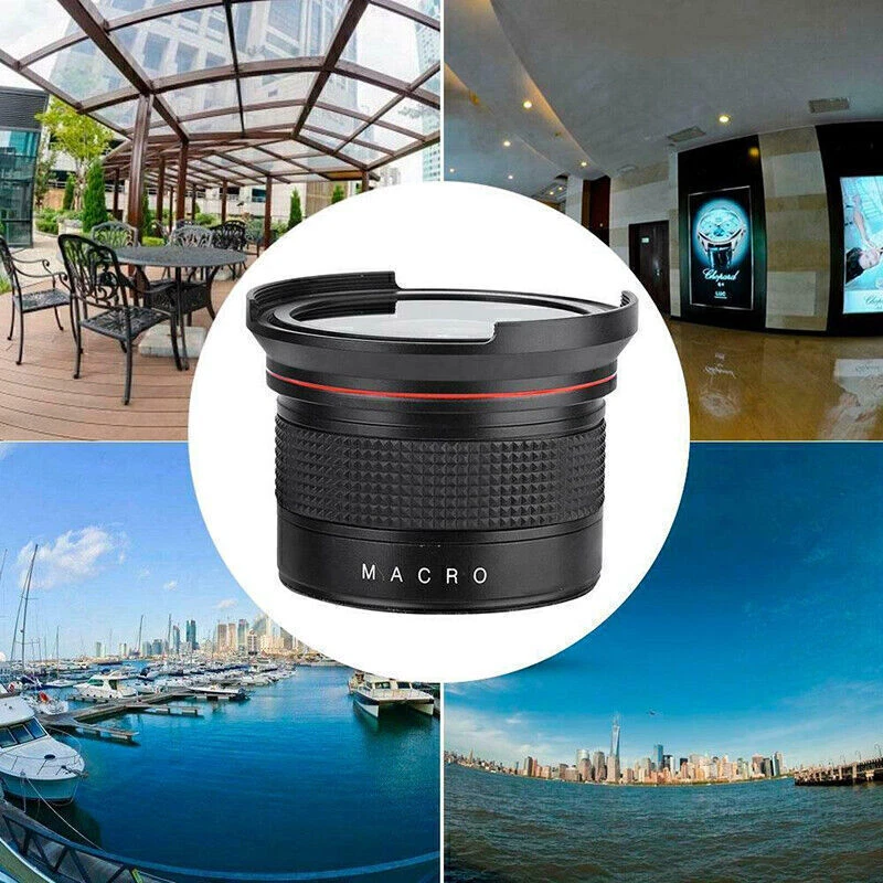 Practical 58MM 0.35X Fisheye Wide Angle Macro Lens For Canon EOS SLR DSLR Camera - Image 4 of 4