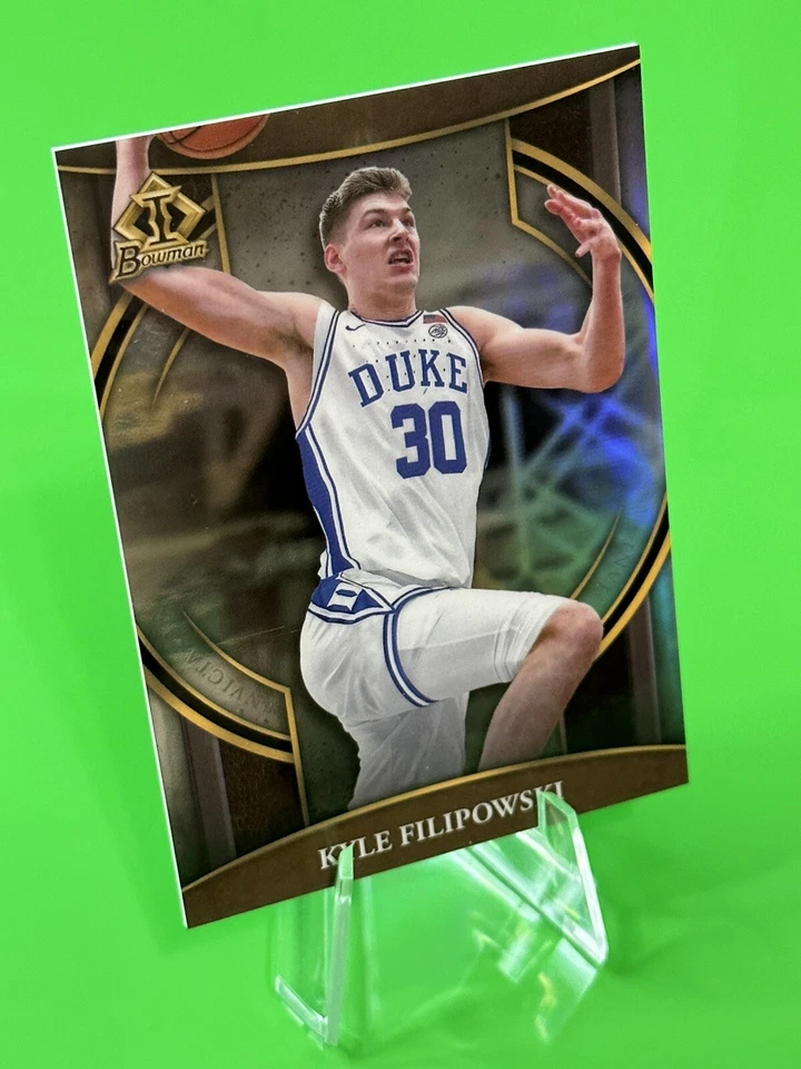 🏀🏀2022-23 Bowman University Chrome Invicta #BI-3 Kyle Filipowski, Duke!!🏀🏀 - Image 3 of 4