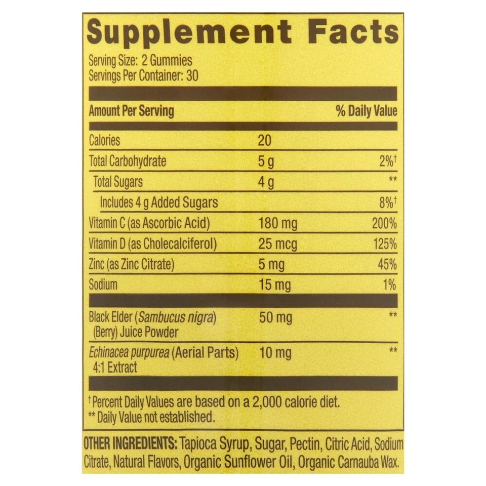 Spring Valley Immune System Plus Vegetarian Gummies, 60ct - Image 2 of 4