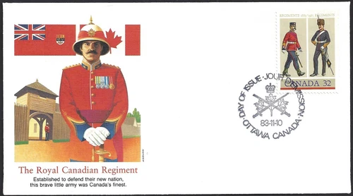 🍁Canada   #1007     "ARMY REGIMENTS"   Brand New 1983   Fleetwood Cover