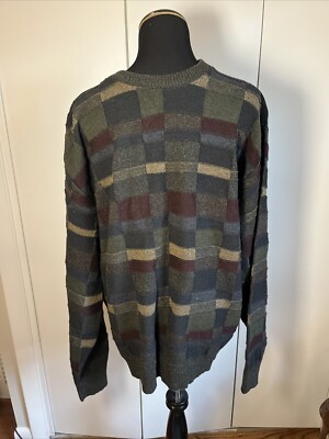 Vintage Croft And Barrow Crewneck Sweater Men’s XL Pull Over 90s Grandpa  Dad