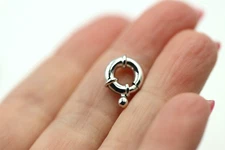 Kaedesigns New Small 11mm 9ct 375 White Gold Bolt Ring Clasp  *Free post