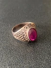 Tourmaline Rings silver 875 Russian Soviet Silver vintage USSR old