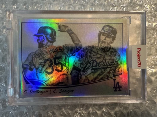 Topps Project 70 Bellinger/Seaguer By Lauren Taylor Rainbow Foil 47/70