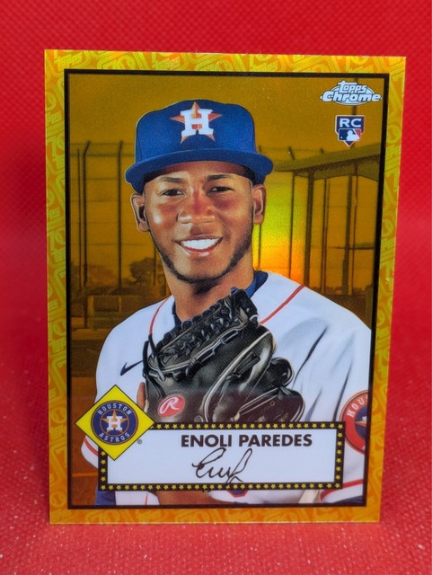 2021 Topps Chrome Platinum #57 Enoli Paredes RC ORANGE REFRACTOR **20/25**