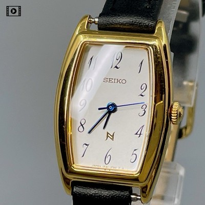 Vintage 1994 [N .MINT] SEIKO Noie 1F21-5C10 Gold 22mm Qz Ladies Watch -US Stock