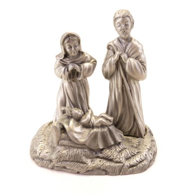 Lenox Mini Pewter Nativity Set Scene Kirk Steiff Collection (Missing Star)