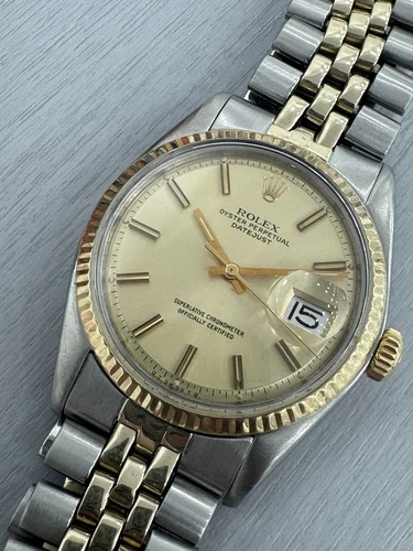 Mens Rolex Datejust 36mm Ref 1601  OP Automatic Vintage 1974 NO RESERVE AUCTION
