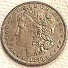 1880 O Morgan Uncirculated very clean looking coin free shipping Sigma tested ++