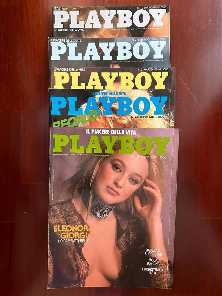 🏆COLLEZIONE TOP 54 RIVISTE (1973-1997):PLAYBOY (52)O.Muti, B. D'Urso +LXURIA(2) - Immagine 2 di 4