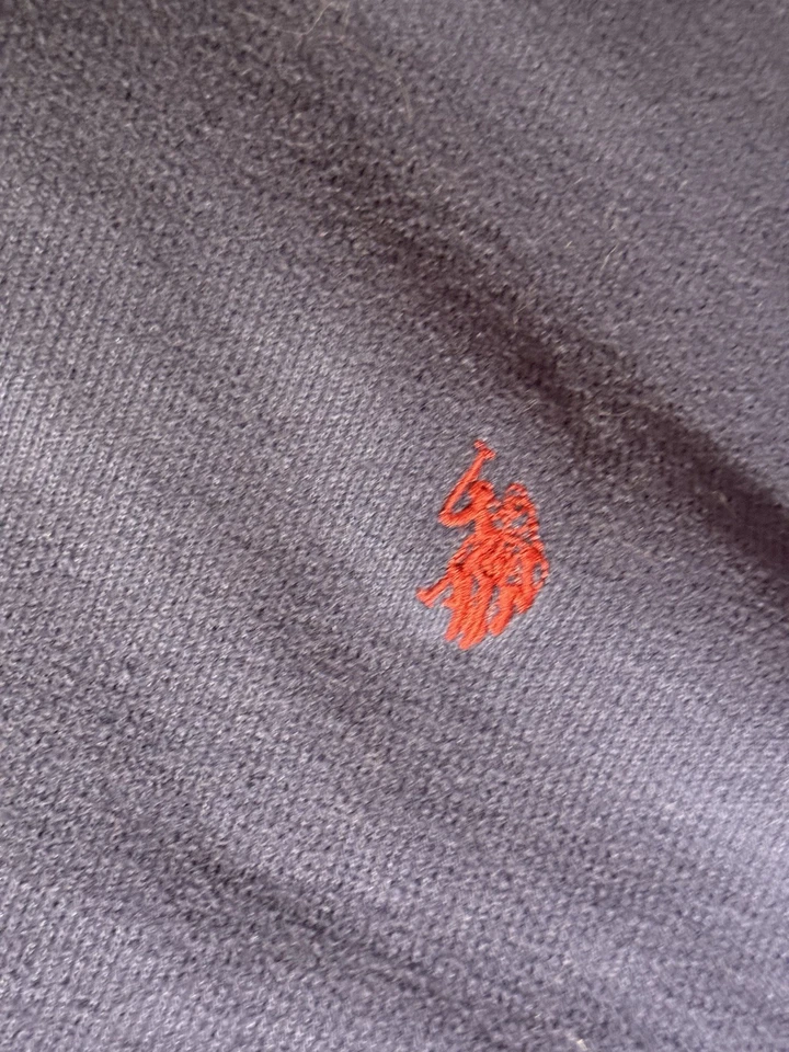 US Polo Assn. Camisa clásica de manga larga de jersey de algodón con cuello redondo azul XL para hombre Foto 2 de 4