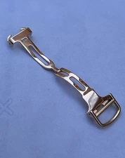 Cartier Deployant 18k Rose Gold 16mm Clasp Vintage 80s 90s