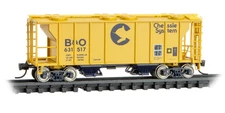 Micro-Trains MTL N-Scale PS-2 Covered Hopper Chessie System B&O #631517