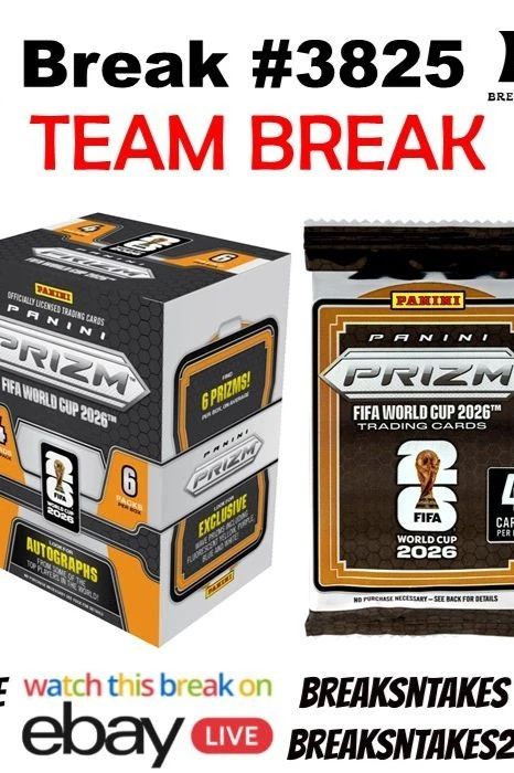 Break #3825: 2026 Panini Prizm FIFA World Cup Soccer Blaster CASE PYT