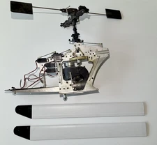 Vintage Kalt HB 60 Engine Helicopter Airframe + Blades for Rebuild or Parts