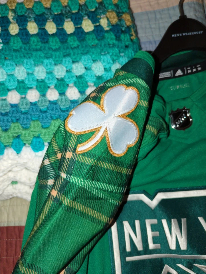 Saint Patricks Day NY Ranger Jersey - Image 4 of 4